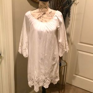 Blu Pepper white cotton dress